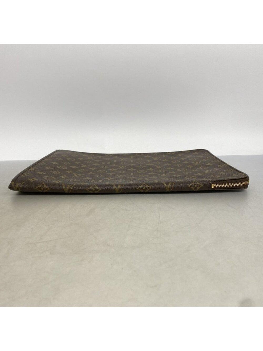 ★SOLD★ Louis Vuitton Clutch Monogram Poche Document Brown - Picture 3 of 8